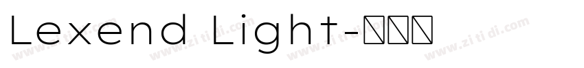 Lexend Light字体转换